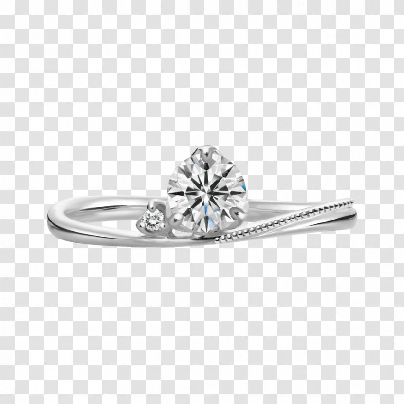 Wedding Ring Engagement Platinum - Body Jewellery Transparent PNG