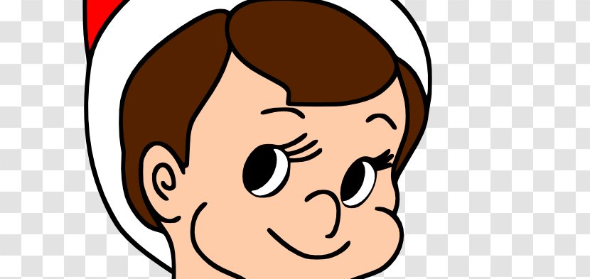 Eye Cheek Human Behavior Homo Sapiens Smile - Cartoon - Elf On The Shelf Transparent PNG