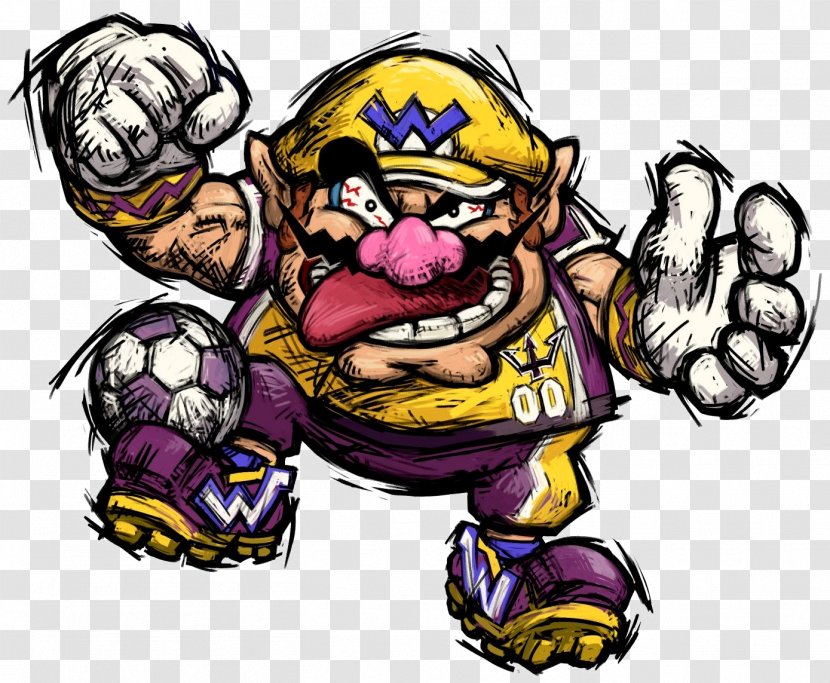 Mario Strikers Charged Super WarioWare, Inc.: Mega Microgames! & Wario - STRIKE Transparent PNG