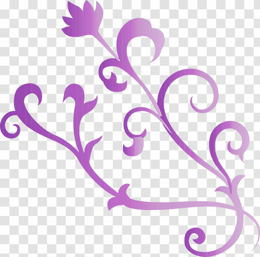 Violet Purple Ornament Pedicel Transparent PNG