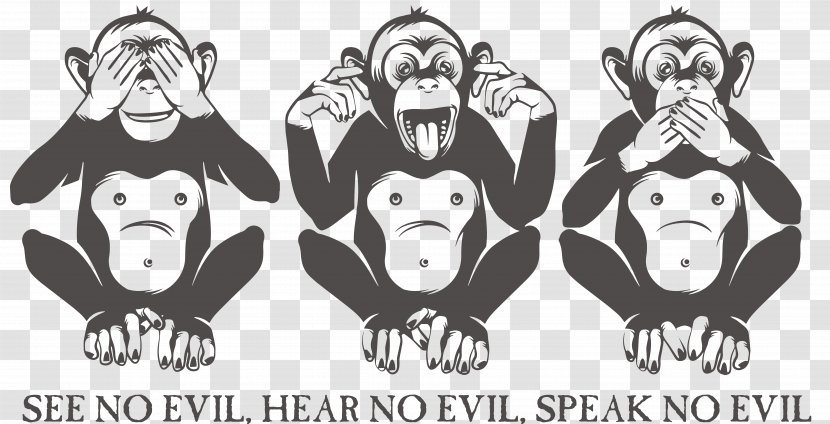 Three Wise Monkeys Royalty-free - Head - Man Transparent PNG
