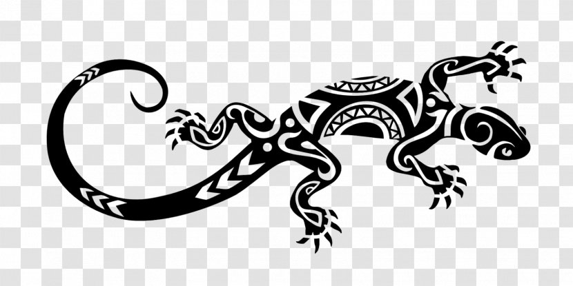 Marquesan Tattoo Lizard Polynesia Gecko - Fictional Character Transparent PNG