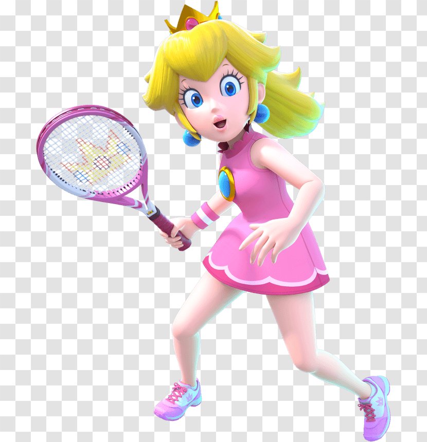 Mario Tennis Aces Princess Peach Open Rosalina - Toy Transparent PNG