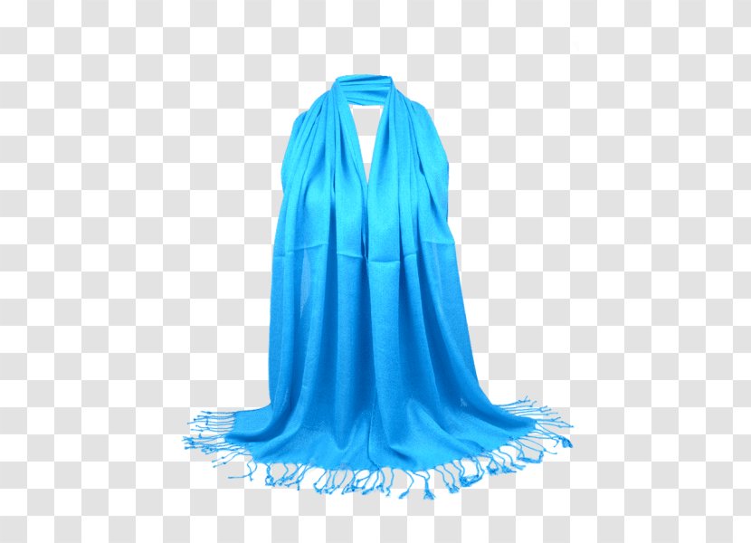 Silk Neck Stole Product - Blue Scarf Transparent PNG