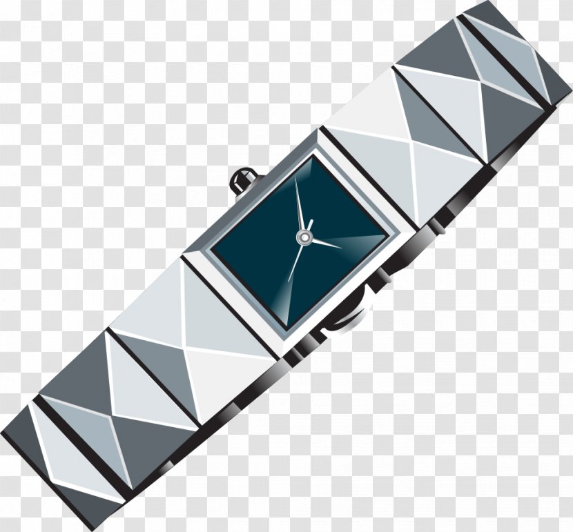 Euclidean Vector Watch Metal - Rectangle Transparent PNG