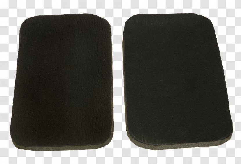 Knee Pad Kneeling Adhesive Neoprene - Black - Polyester Transparent PNG