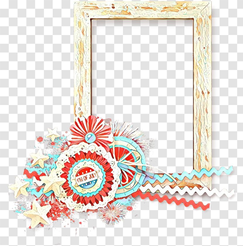 Fourth Of July Background - 4th Clipart - Ornament Picture Frame Transparent PNG