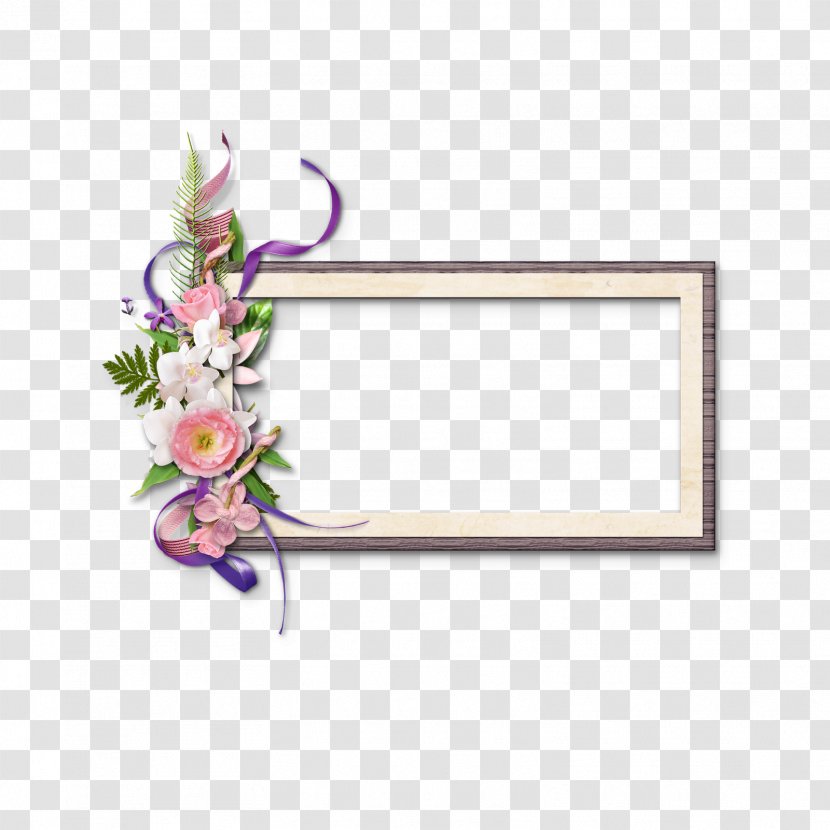 Flower Picture Frames Ornament Floral Design - Drawing - Text Frame Transparent PNG