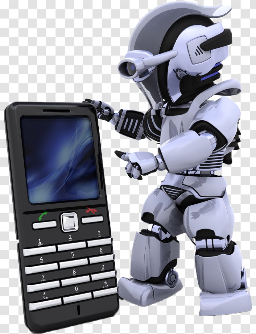 IPhone 5 Smartphone Mobile Robot Telephone Call - Pda - 3D Villain Transparent PNG