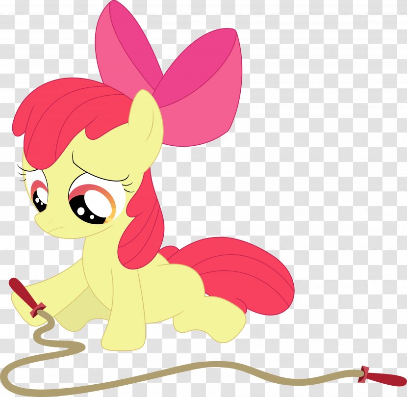 Pony Apple Bloom Jump Ropes DeviantArt - Silhouette Transparent PNG