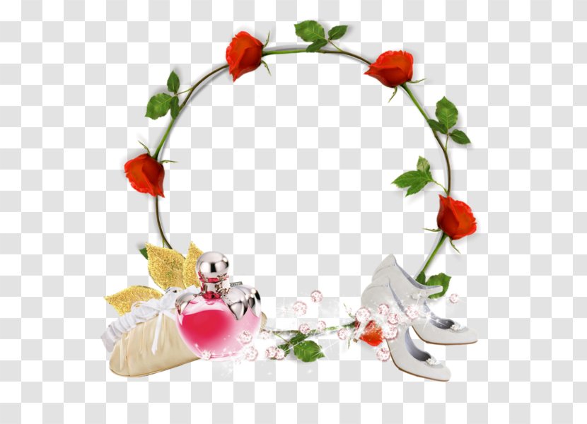 Shoe - Floral Design - Rose Shoes Cartoon Circle Decorative Frame Transparent PNG