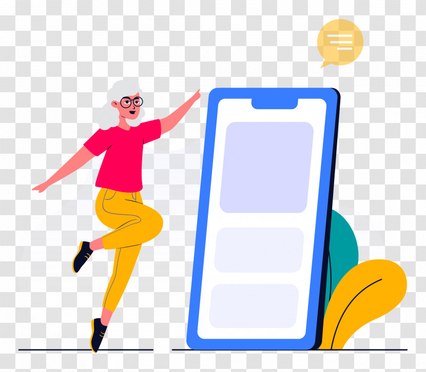 Mobile Phone Ebusiness Girl Transparent PNG