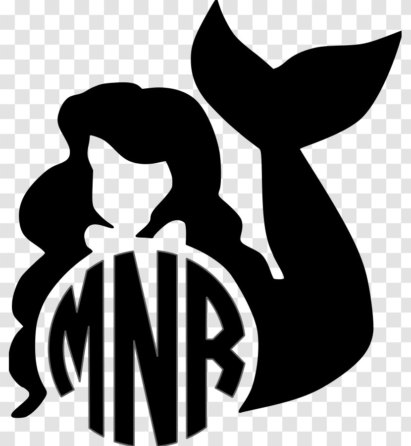 Ariel Monogram Minnie Mouse Disney Princess Mermaid - Initial Transparent PNG