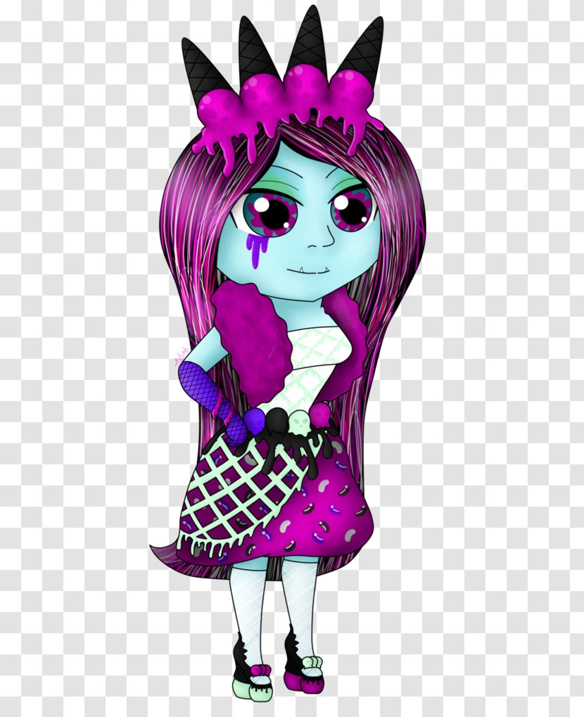 Monster High Frankie Stein Drawing OOAK Illustration - Heart - Abbey Bominable Transparent PNG