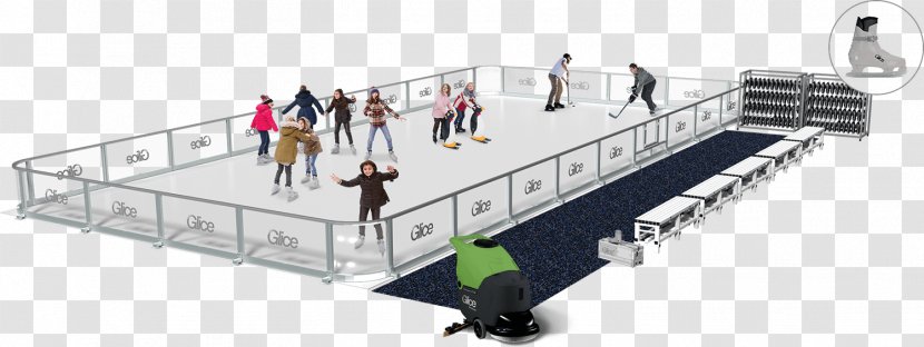 Ice Rink Synthetic Skating Hockey Field - Student - Skates Transparent PNG