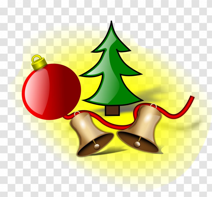 Christmas Tree Bell Illustration - Gift - Cartoon Cliparts Transparent PNG