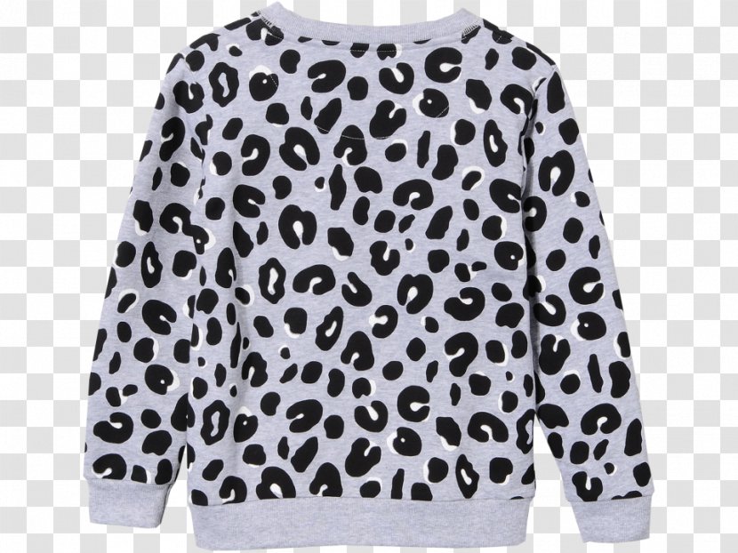 Sleeve Polka Dot Leopard Blouse Sweater - Child Transparent PNG