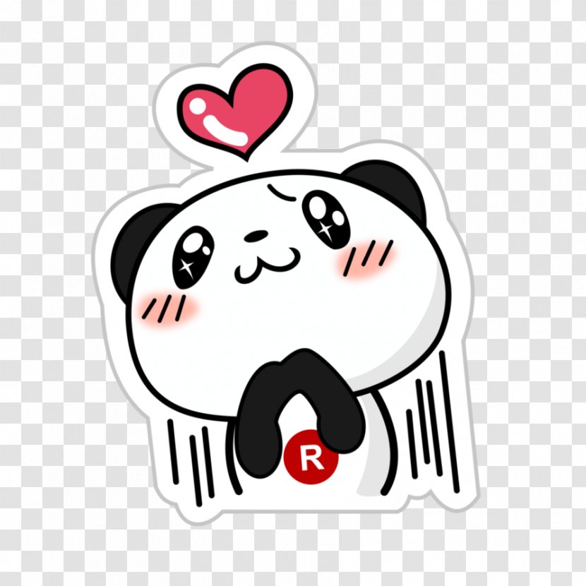 Giant Panda Sticker Rakuten Wall Decal Telegram - Tree Transparent PNG