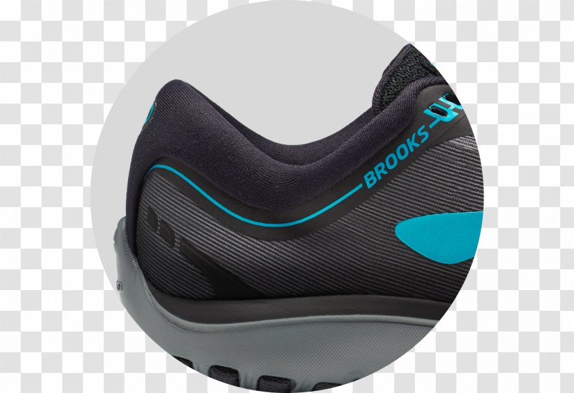 Shoe Brooks Sports Sneakers Sock Running - Aqua - F-18 Icon Transparent PNG