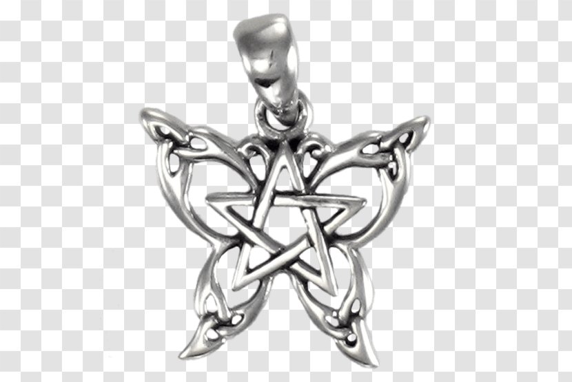 Locket Pentacle Charms & Pendants Wicca Pentagram - Jewellery - Silver Transparent PNG