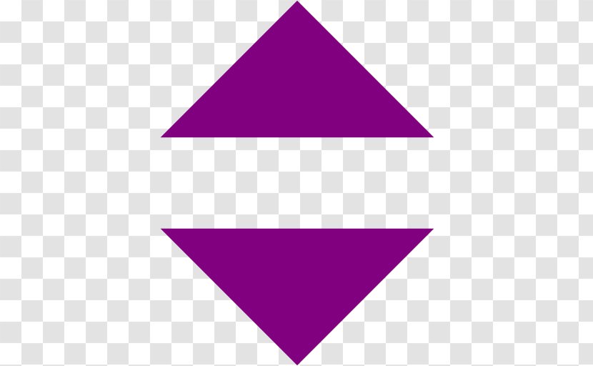 Triangle Point Purple - Area Transparent PNG