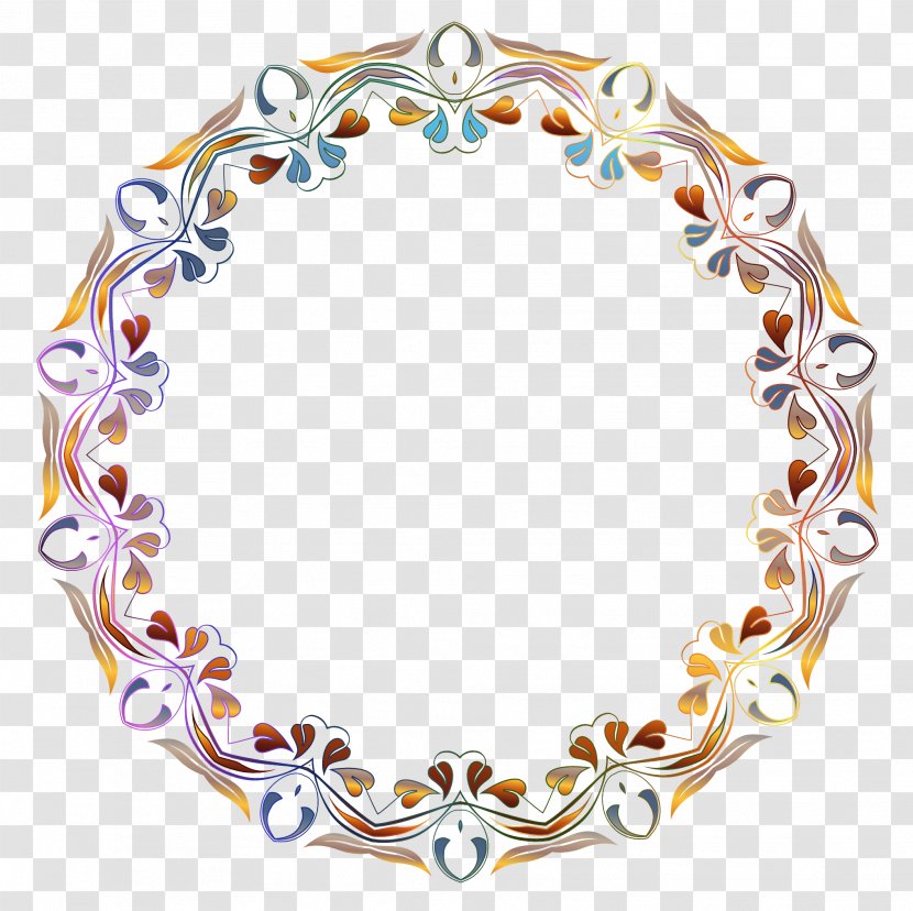 Flower Border Frame - Pixabay - Dishware Transparent PNG
