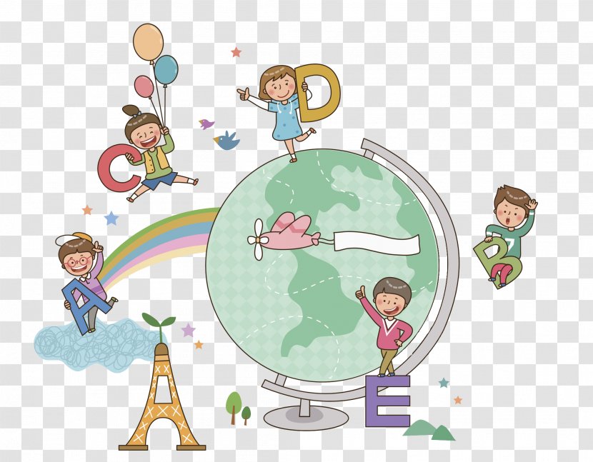 Estudante Illustration - Artworks - A Globe Transparent PNG