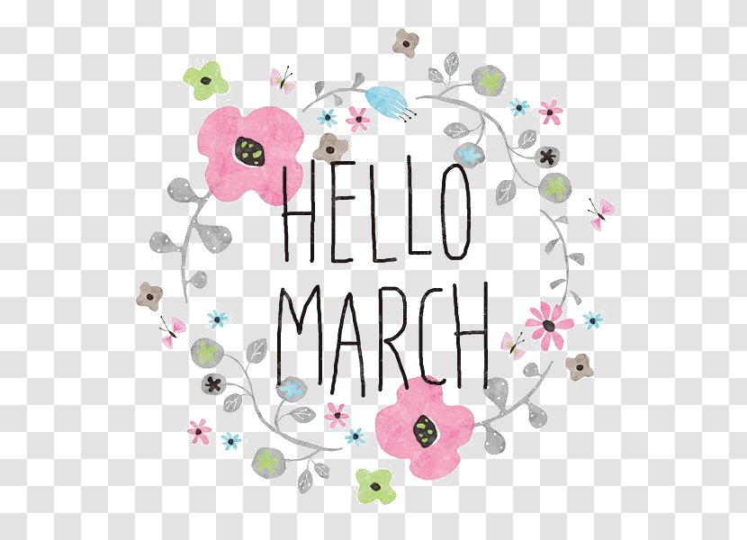 Image 0 March Month - Flower - World Hello Day Transparent PNG
