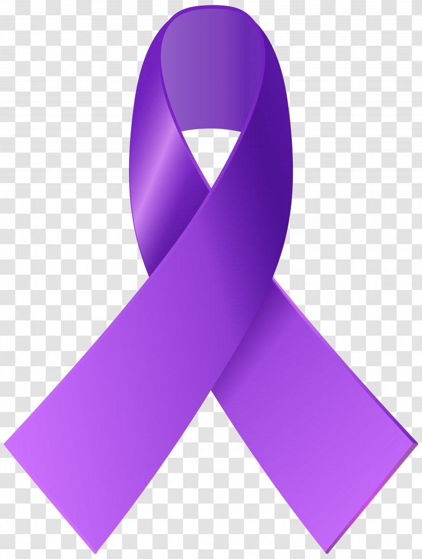 Purple Ribbon Paper Awareness Clip Art - Green Transparent PNG
