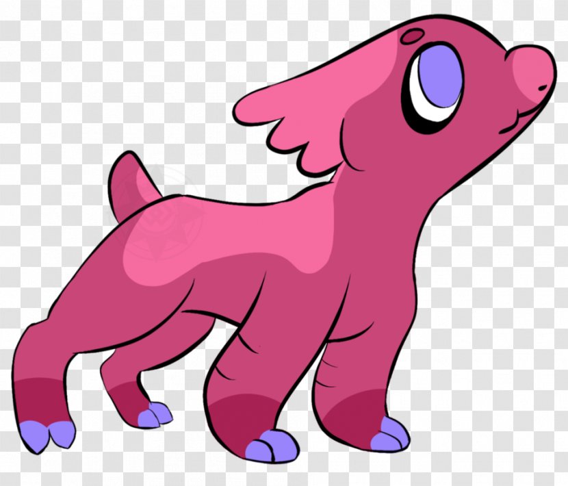 Dog Clip Art Illustration Cartoon Snout - Pink M Transparent PNG