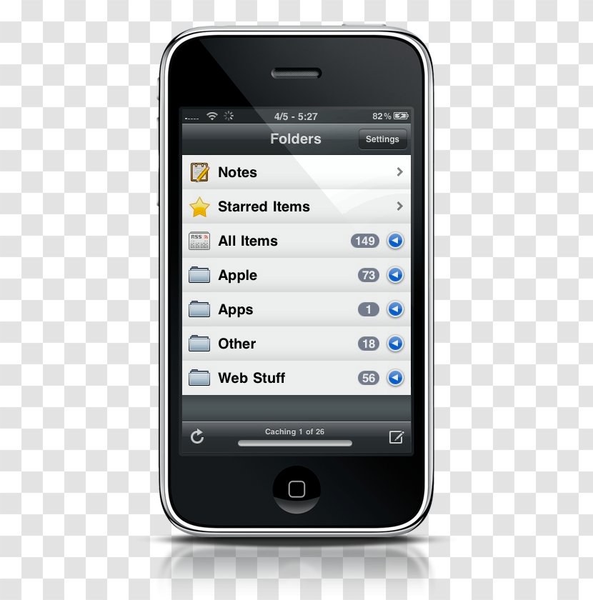 IPhone Mobile App Feature Phone Smartphone Telephone - Electronic Device - Sneak Peek Transparent PNG
