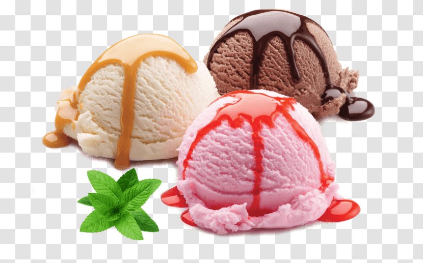Neapolitan Ice Cream Sundae Cones - Dairy Product Transparent PNG