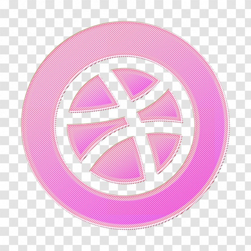 Circle Icon Dribbble Gradient - Logo Peace Symbols Transparent PNG