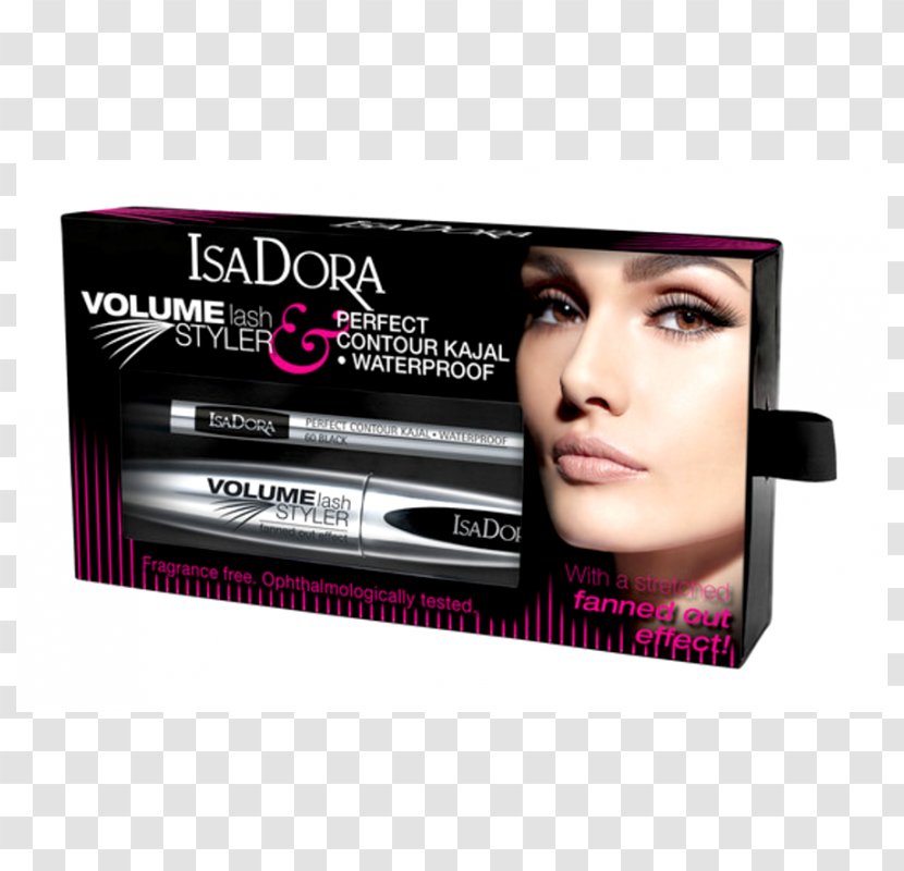 Eyelash Hair Coloring Mascara IsaDora Cosmetics Kohl - Kajal Transparent PNG