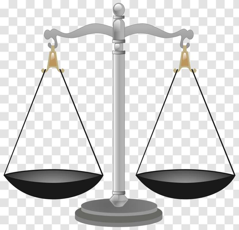 Measuring Scales Clip Art - Lady Justice - Scale Transparent PNG