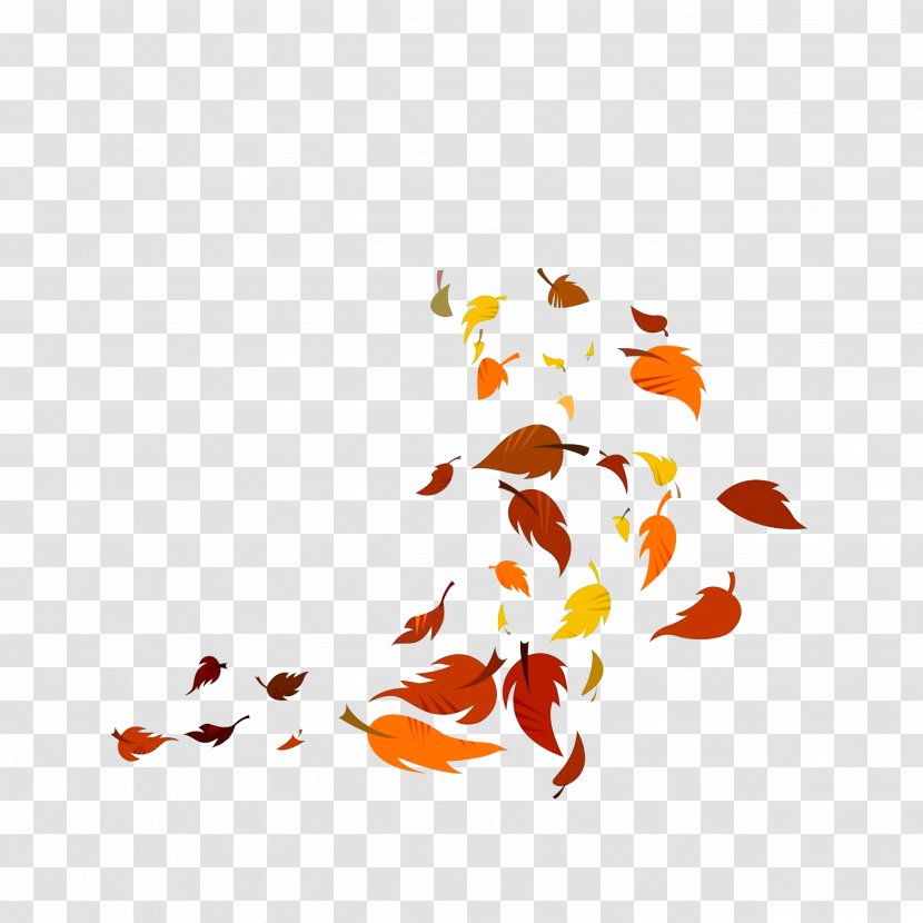 Leaf - Dots Per Inch - Leaves Falling In The Wind Transparent PNG