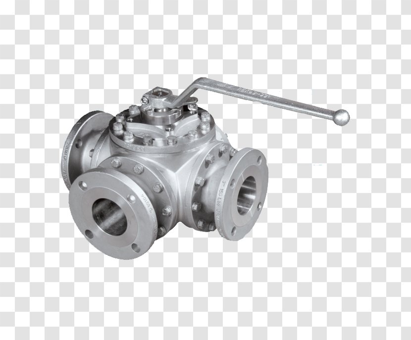 Ball Valve Four-way Plumbing Tap - Flange - Air Transparent PNG