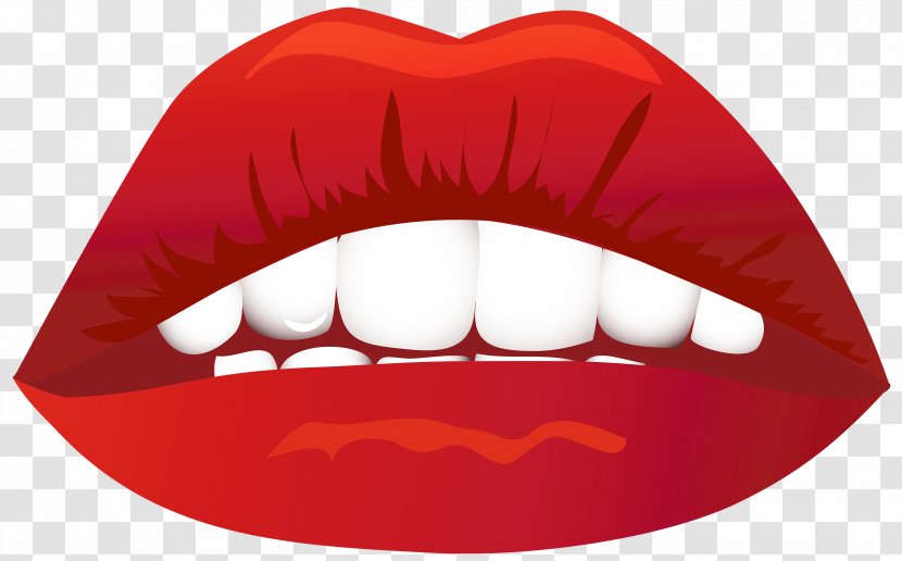 Lip Mouth Kiss Clip Art - Watercolor - Lips Transparent PNG