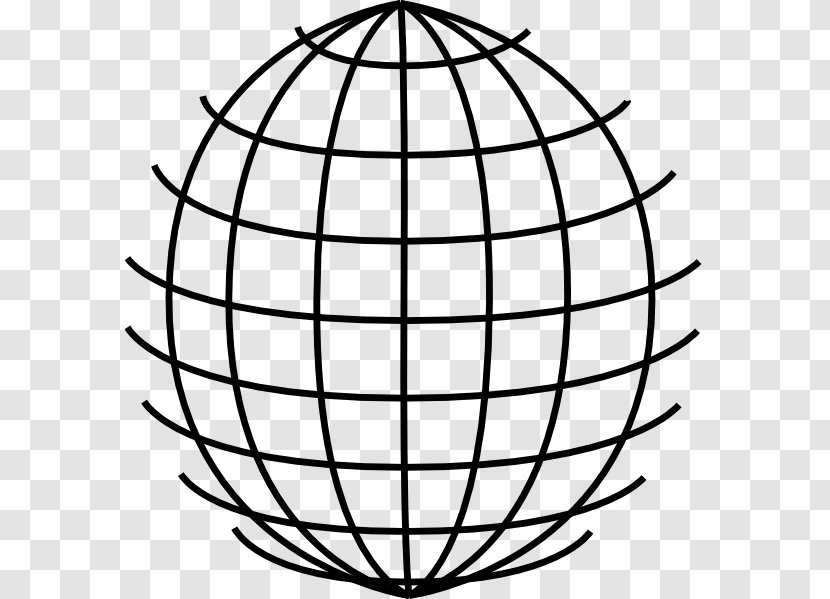 Globe World Clip Art - Storage Basket - Line Transparent PNG