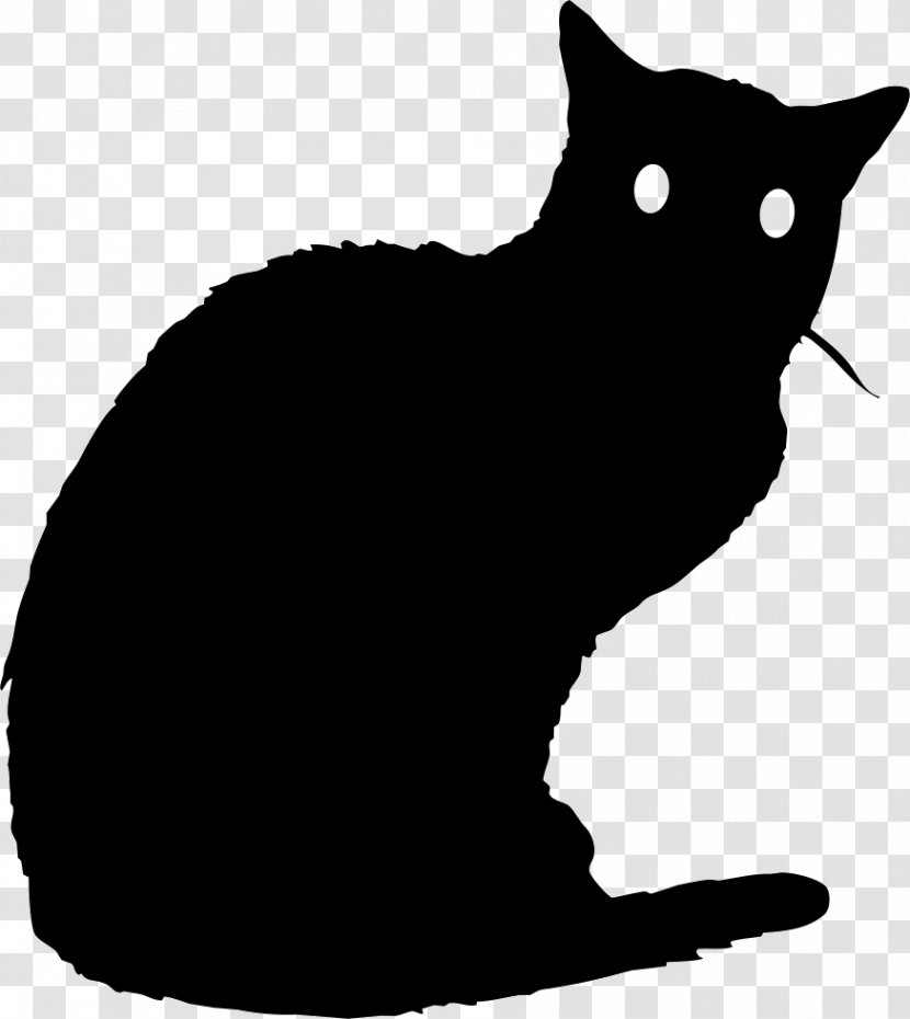 Black Cat Kitten Transparent PNG