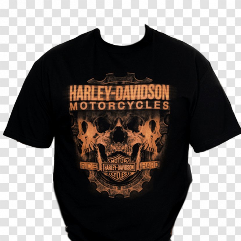 T-shirt Harley-Davidson Top Bluza Sleeve - Harleydavidson - Firefighter Skulls Transparent PNG