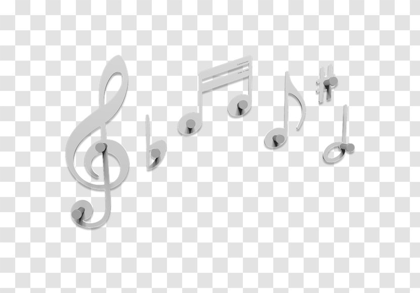 Musical Note White Clothes Hanger Coat & Hat Racks - Tree - Musicali Transparent PNG