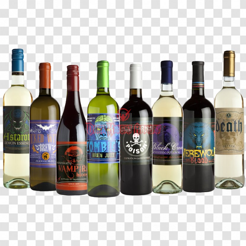 Wine Label Sticker Bottle Distilled Beverage - Drinkware - Labeling Transparent PNG