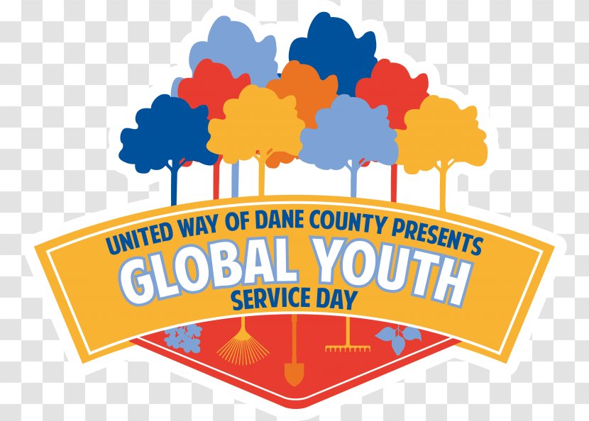 Global Youth Service Day Logo National Philanthropy Graphic Design We Run - They FlyChittenden County United Way Transparent PNG