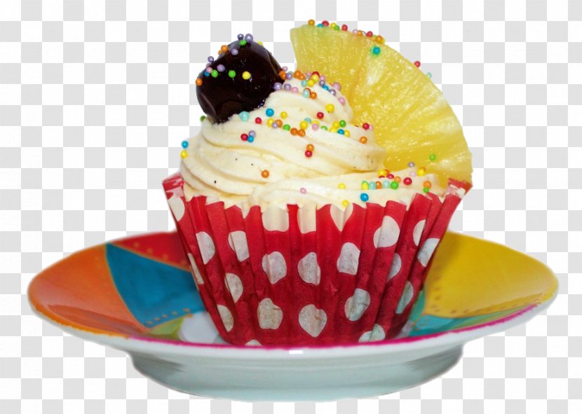 Sundae Cupcake Muffin Buttercream - Cream - Cup Transparent PNG