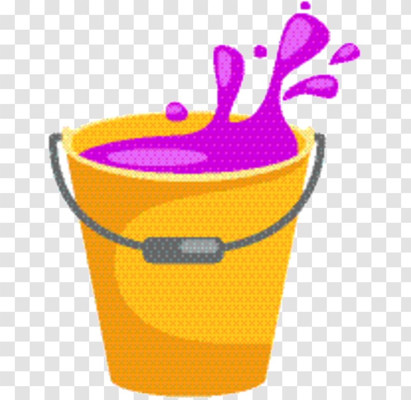 Yellow Background - Plastic - Bucket Transparent PNG