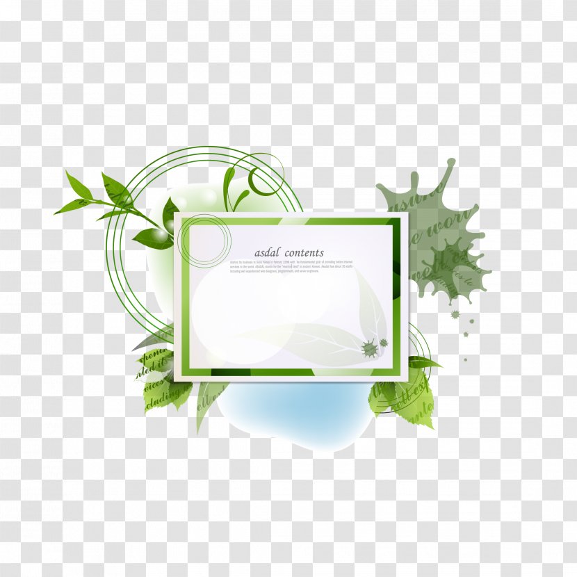 Leaf Euclidean Vector - Grass - Free To Download The Frame Transparent PNG