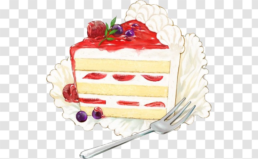 Strawberry Cream Cake Shortcake Dessert - Cheesecake Transparent PNG