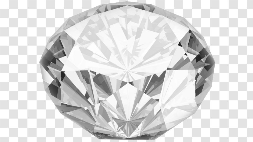 Diamond Cut Jewellery - Black And White Transparent PNG