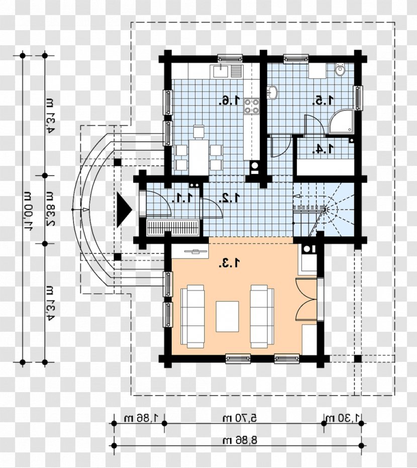 Floor Plan House Schematic - Home - Bali Transparent PNG